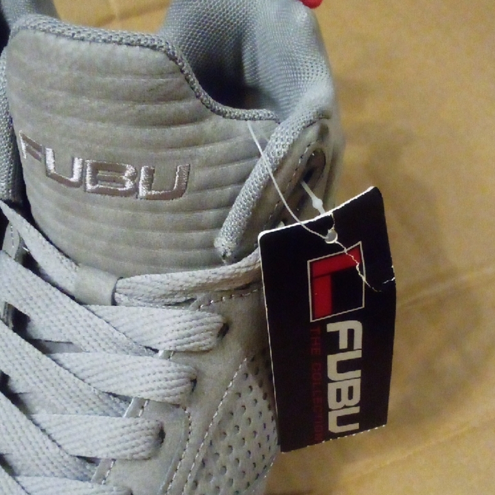 FUBU Zone Men's Gray High-Top Sneakers New With Tags - Picture 2 of 10